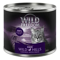 Wild Freedom Senior Wild Hills ankka & kana - 6 x 200 g