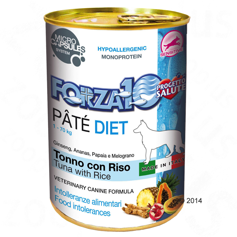 Fotografie produktu: Forza10 Diet Paté 6 x 400 g - tuňák s rýží