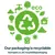 Our packaging is recyclable. Visit burnspet.co.uk/recyclablepackaging for more information. Green recycling symbol with eco-friendly icons.