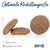 Croquettes Happy Dog, texte en allemand : Optimale Krokettengröße. Dimensions visibles : hauteur env. 6 mm, diamètre env. 19 mm.