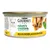 Gourmet Nature's Creations wet food, rich in chicken, garnished with spinach and tomatoes, 85g tin. Label shows selected natural ingredients.