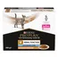 Purina Pro Plan Veterinary Diets NF Renal Function Advanced Care, 850g, tender pieces with chicken. Veterinary clinical nutrition and ISFM endorsement visible on packaging.