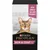 PURINA PRO PLAN SKIN & COAT+ cat food box, with text: With Omega 3&6 and Vitamin E. Image shows a brown tabby cat on the front packaging.