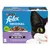Felix Original mixed selection in gravy, 12 pack. Includes turkey and liver, chicken and kidney, tuna and salmon, duck and lamb. No colourants.