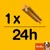 Indicação de dose: 1 unidade por 24 horas para cães de 10–25 kg. Imagem de snack em forma de cruz e cão no canto inferior direito.