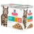Boîte Hill’s Science Plan Perfect Weight Adult 1–6, sélection délicieuse : 6x au poulet, 6x au saumon, morceaux en sauce, image de chat et croquettes visibles sur l’emballage.