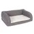 Ortopedyczna sofa dla psa, szara, L - Dł. x szer. x wys.: 115 x 70 x 32 cm