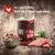 Wellness CORE beef food can with text stating all natural, wholesome veggie pieces, grain free, and 95% single protein. Shown with bowl of food, raw beef slices, and broccoli.