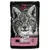 Alpha Spirit Wet Mousse Complete Cat Food, Stages, 85g. Packaging with pink and black design.