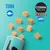 Cosma Pure Love Snackies Minis tuna flavour, showing small cube-shaped treats and product name with a fish icon.