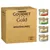 Carton Purina Gourmet Gold Mousselines 96x, avec quatre boîtes visibles de différentes couleurs : rouge, vert, violet et jaune, toutes marquées Gourmet Gold Mousselines.