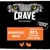 Crave. Hochwertiges Protein, hergestellt mit 100% natürlichem Huhn und Truthahn. Getreidefreie Rezeptur.