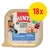 RINTI Leichte Beute, Huhn pur & Geflügelherzen, 300 g, snížený obsah kalorií, lehce stravitelné. Balení 18×. Text v němčině a angličtině na obalu.