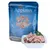 Applaws Natural Cat Food, Tuna Fillet & Sea Bream, 70 g vrećica. Prikazana otvorena hrana u zdjelici ispred pakiranja. Tekst na engleskom jeziku vidljiv na ambalaži.