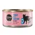 Cosma Asia Pure Love. Thunfisch mit Brasse in Gelee. Multi Protein, reiner Fisch. Katzen-Silhouette und Fischsymbole auf rosa Hintergrund.