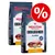 Two bags of Mealtime Classic complete dog food, chicken flavour, grain-free recipe, 70% animal ingredients, rich in fresh chicken. Red percentage discount symbol shown.