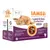 Boîte IAMS Land & Sea Collection in Jelly pour chats 1+ ans, 12x85g. Saveurs : thon sauvage et hareng, saumon et truite, dinde rôtie et canard, agneau et foie. Sans sucres ajoutés.