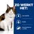 Zo werkt het: Laag vetgehalte, vezelrijk, effectief gehalte aan L-carnitine. Afbeelding van een kat naast deze producteigenschappen.