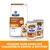 Hill's Prescription Diet Kidney Care k/d droog- en natvoer voor katten, verpakking met zak en twee blikken. Tekst: Probeer onze heerlijke varianten in droog- & natvoer.