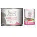MjAMjAM Kombi-Paket: 12 x 200 g Nassfutter + 3 x 125 g Snackbag kulinarischer Wildlachs - köstliche Garnelen an saftigem Hühnchen 12 x 200 g + Snackbag kulinarischer Wildlachs 3 x 125 g