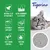 Product features: natural clay of bentonite, ultra absorbent and efficient, extremely low-dust, immediate clumping, fast odour control, with pine scent. Image of granules shown.