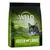Wild Freedom Green Lands kattenvoer, 100% grain-free recipe, lots of fresh poultry meat with lamb, 400 g. Afbeelding van een kat op de verpakking.