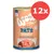 Wuu Cat Premium Paté Huhn & Lachs, getreidefrei, Made in Germany, 99% Fleischanteil. Packung mit 12 Dosen.