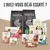 Gamme de produits briantos pour chiens : croquettes, pâtées, friandises et os à mâcher. Texte en haut : L'AVEZ-VOUS DÉJÀ ESSAYÉ ? Marques et noms visibles sur les emballages.