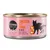 Cosma Asia Pure Love. Chicken with Tuna in Jelly. Multi Protein, reines Fleisch und Fisch. Abbildung einer Katze mit Icons für Huhn und Fisch.