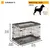 Hundebox Superior 75, Masse: 77x51x55 cm, geeignet für Hunde bis max. 12 kg und Schulterhöhe von 35 cm. Beschriftung SMALL.