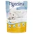 Tigerino Crystals Classic Silicate Litter 5L, antibacterieel, composteerbaar, stopt geurtjes, licht en zuinig. Witte kat op de verpakking. Engelstalige pictogrammen zichtbaar.