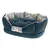 Ferplast Kuschelbett Charles, blau - Grösse 70: L 70 x B 52 x H 25 cm