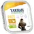 Yarrah Bio-Organic Paté with Seaweed, 150g. Grain free recipe. Mit Huhn & Truthahn. BIO ORGANIC. Pure food, care for all animals, for a better planet. Dog image on packaging.