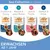 IAMS Sea Collection en gelée, 4 variétés : thon & hareng, maquereau & haricot vert, saumon & truite, poisson de mer & pois. Pour chats adultes dès 1 an. Texte principal en allemand.