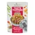 Applaws Taste Toppers in Broth, 100% Natural, manzo con fagiolini, patata dolce e peperone rosso, 85 g. Immagine di crocchette con topping e cane sul fronte.