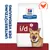 Hill's Prescription Diet i/d Hundefutter mit Huhn, unterstützt die Verdauung. Verpackung zeigt Hund und Symbol für Huhn.