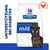Hill's Prescription Diet m/d Katzenfutter mit Huhn, Unterstützung bei Diabetes. Verpackung zeigt eine braune Katze und ein Huhn-Symbol.