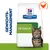 Hill's Prescription Diet Metabolic Gewichtsmanagement für Katzen, Geschmacksrichtung Huhn. Verpackung mit Bild einer Katze und Huhn-Symbol.