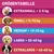 Größentabelle für Hunde: Extrasmall 2-5 kg, Small 5-10 kg, Medium 10-20 kg, Large 20-40 kg, Extralarge 40-60 kg.