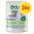 Confezione Oasy Adult Sterilized bocconcini in salsa con pollo, carne fresca, vie urinarie, 1+ anni, 85 g, set da 24 pezzi. Testo visibile: 'with fresh meat', 'bocconcini in salsa'.