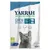 Yarrah Chew Sticks kissalle, 96 % naudan-, sian-, kanan- ja kalanlihaa. BIO ORGANIC, MSC-sertifioitu, 15 g. Pakkauksessa harmaa kissa ja kolme tikkua.