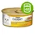 Purina Gourmet Gold Zarte Häppchen in Sauce, mit Huhn und Leber, puszka z wizerunkiem białego kota; zielona ikona z liczbą 48 oznaczająca pakiet 48 sztuk
