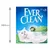 Cutie Ever Clean Super Premium Clumping Cat Litter, 6L, Scented Extra Strong Clumping, înălțime 280 mm, text vizibil: Maximum Odour Elimination, Low Dust Formula, pictograme informative.