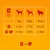 Feeding guide table showing daily portions for 5kg, 10kg, and 20kg dogs. Includes dry food only and mixed feeding with wet food. One scoop equals 20g.