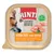 Упаковка Rinti Leichte Beute Huhn Pur Pure Chicken, 300 г. Видны кусочки куриного филе, надписи: калорийность снижена, легкоусвояемый, fett-reduziert.