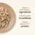 Shredded food on a plate with text: 100% natural ingredients, contains no additives, high quality protein.