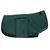 Green fabric dog blanket with black border and press studs, rectangular pocket on the top.