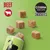 COSMA PURE LOVE SNACKIES beef, image shows brown cube treats and a green tub with a black cat silhouette. Visible text: BEEF, COSMA PURE LOVE SNACKIES.