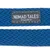 Nomad Tales München. Blaues, gewebtes Material mit grauem Label und weisser Schrift.
