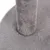 Primer plano de una funda de tela gris y suave sobre una base redonda y un poste vertical.
